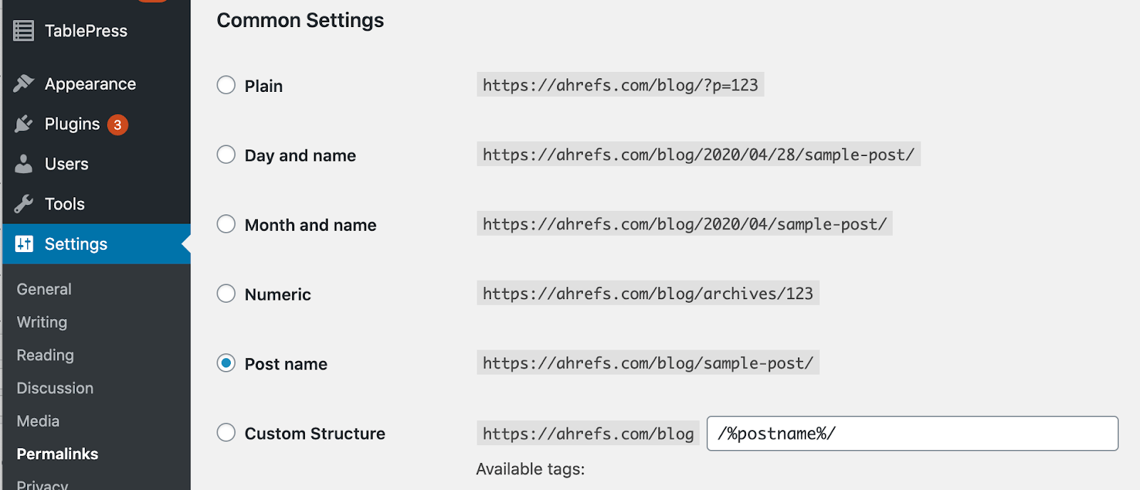 Nastavenie trvalých odkazov vo WordPress bez dátumu v URL