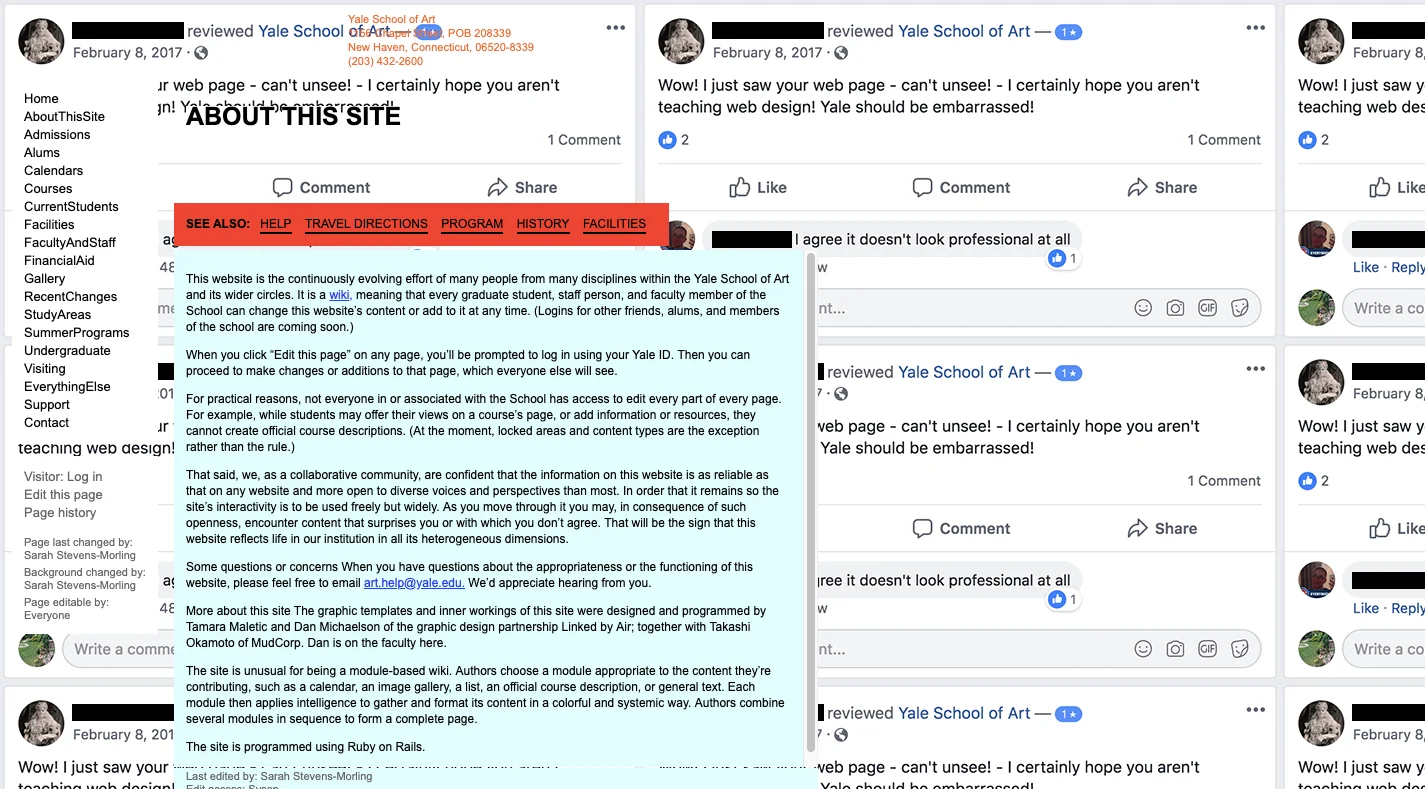 Vysvětlení otevřené editace experimentálního webu