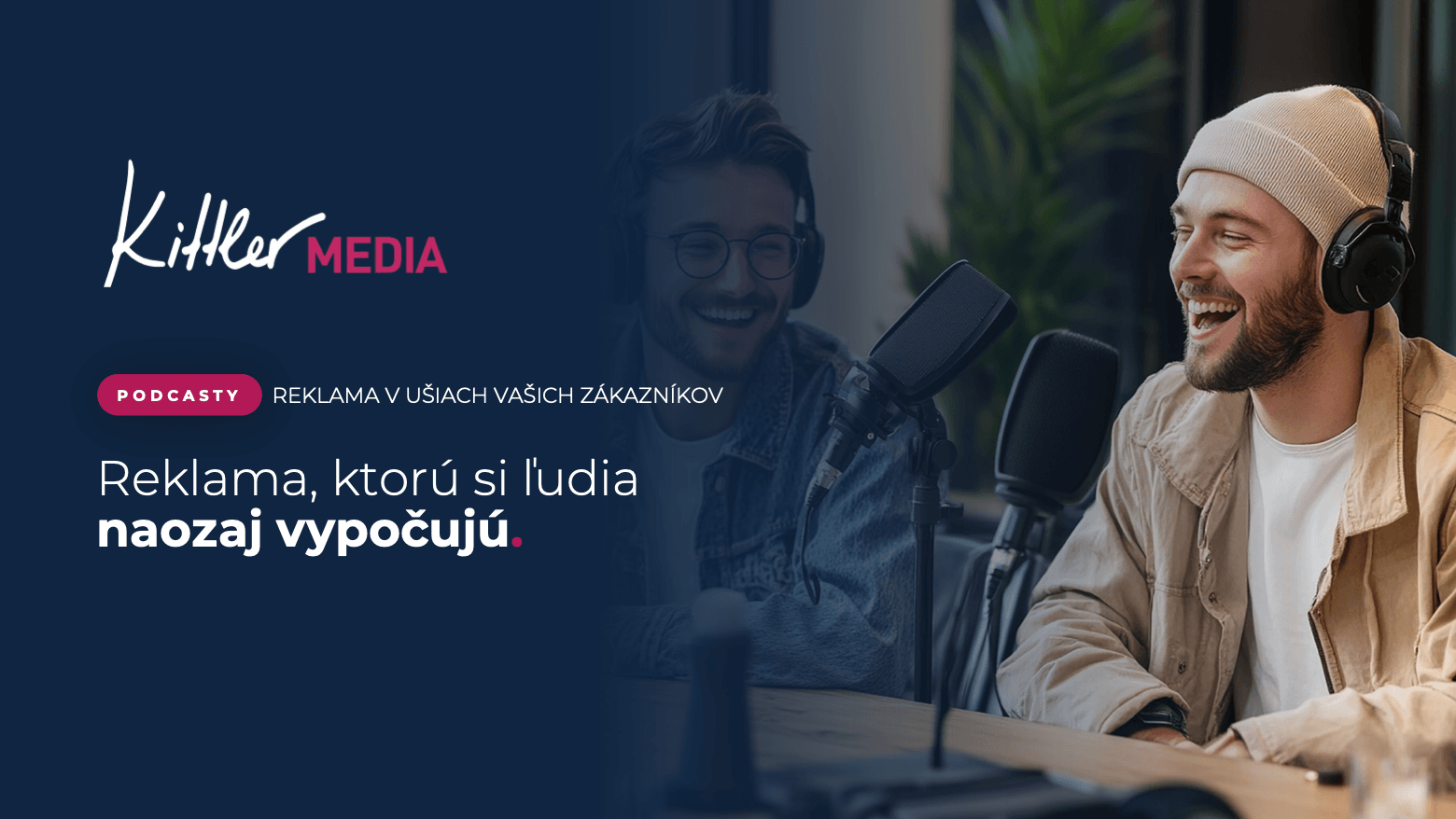 Prezentace pro Kittler Media – úvodní slide o reklamě v podcastech