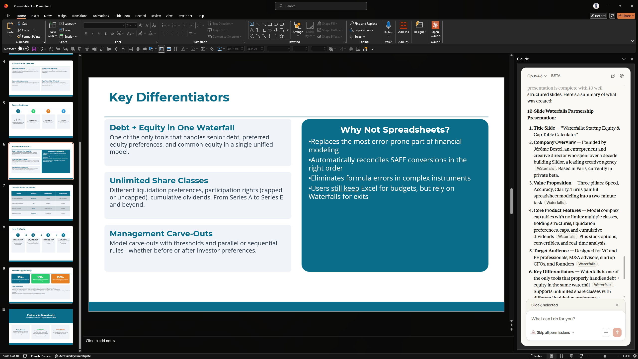 Build a presentation from a website