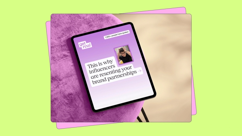 Typeform Get Real campaign