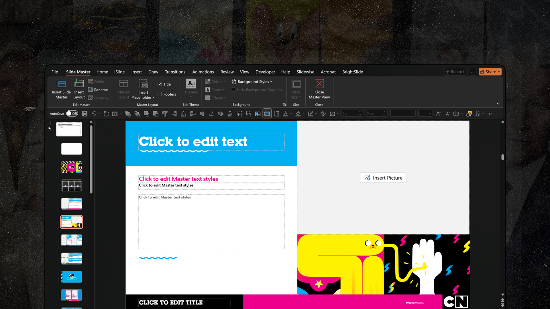 Custom cover page