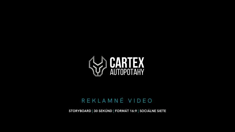 Storyboard CARTEX: úvodní strana